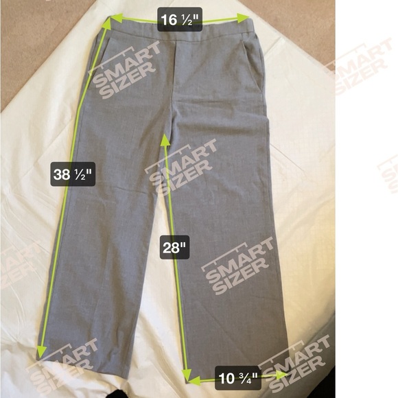 Old Navy wide leg crop pants gray front pockets size 12 - Picture 5 of 9